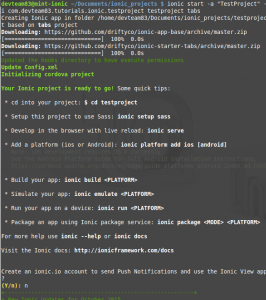 ionic_new_project